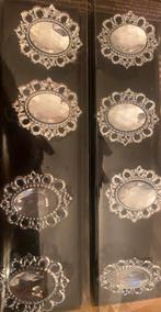 2x4 servet ringen met grote glimmemde nep diamanten, Ophalen of Verzenden, Nieuw, Rvs of Chroom