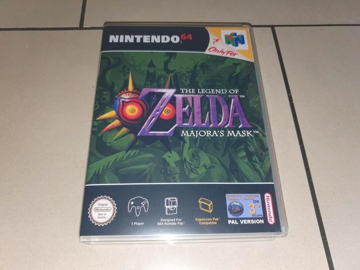 The Legend of Zelda Majora's Mask N64 Game Case, Spelcomputers en Games, Games | Nintendo 64, Zo goed als nieuw, Verzenden
