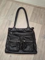 Schoudertas Rowallan zwart leer, Sieraden, Tassen en Uiterlijk, Tassen | Damestassen, Verzenden, Zo goed als nieuw, Zwart, Schoudertasje