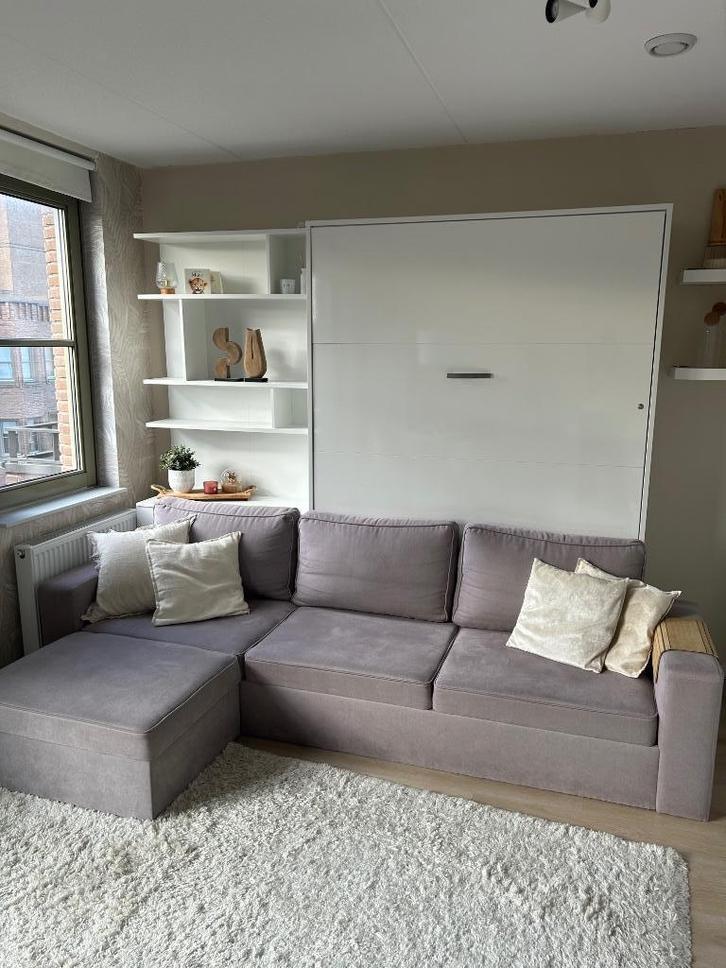 Opklapbed MAXIMA HOUSE, Huis en Inrichting, Slaapkamer | Slaapbanken, Gebruikt, Overige maten, 220 cm, Twijfelaar, Wit, Crème