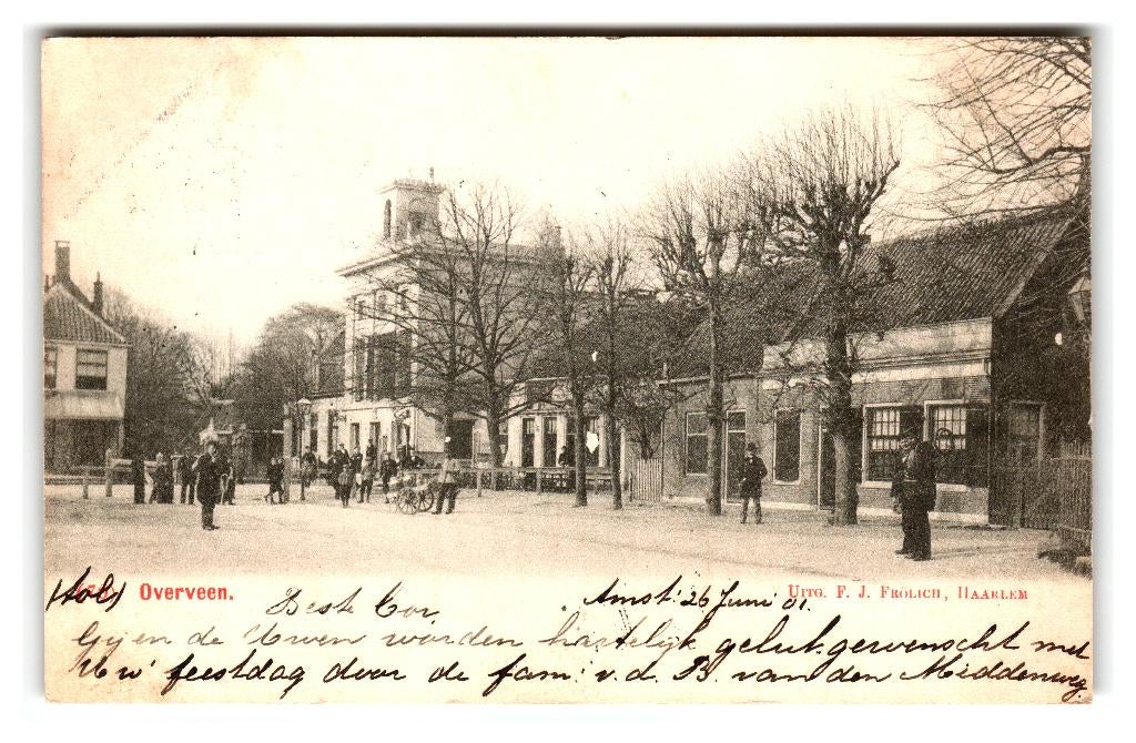 Overveen, Ophalen of Verzenden, Voor 1920, Gelopen, Noord-Holland