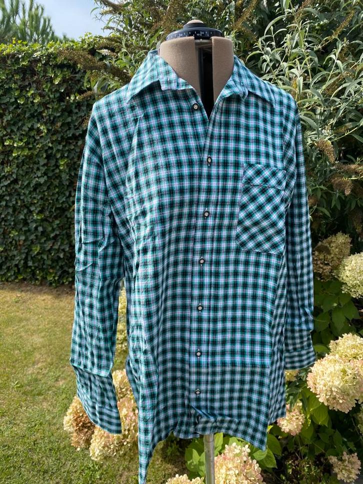 Oktoberfest hemd maat M OS trachten 39/40, Kleding | Heren, Carnavalskleding en Feestkleding, Zo goed als nieuw, Kleding, Overige thema's