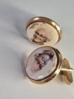 Vintage 70's zeldzaam manchetknopen, Sieraden, Tassen en Uiterlijk, Manchetknopen, Ophalen of Verzenden, Zo goed als nieuw, Overige materialen