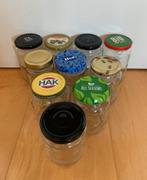 10 jampotten jampotjes ~ voor jam, fermenteren, drogen enz, Ophalen, Gebruikt, Glas, Pot, Bus of Blik