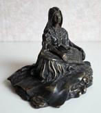 Franz iffland 1862-1935 sculptuur Moeder met Kind - Brons, Ophalen of Verzenden