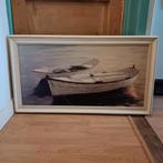 Botenprint op hout, Ophalen, 50 tot 75 cm, Schilderij, 50 tot 75 cm