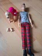 Ken pop met hondjes, Ophalen, Zo goed als nieuw, Barbie