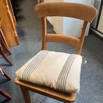 4 Houten Stoelen met Kussen, Ophalen, Hout, Gebruikt, Bruin