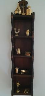 Miniatuur Brons/Messing in wandrek, Antiek en Kunst, Ophalen of Verzenden