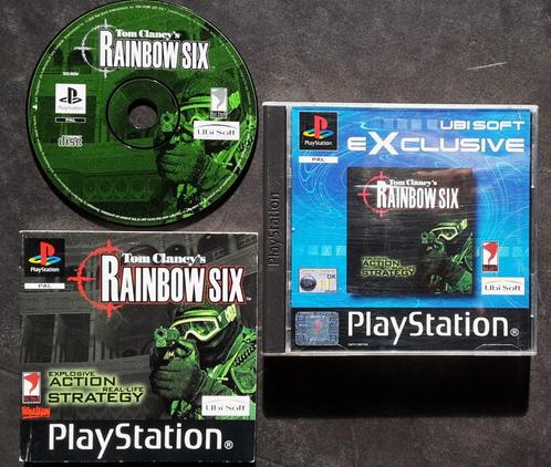 PS1 - Rainbow Six 6 - PlayStation 1 Shooter PSX, Spelcomputers en Games, Games | Sony PlayStation 1, Zo goed als nieuw, Shooter