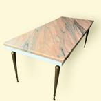 Marmeren vintage salontafel Frankrijk 50S /60S, Ophalen, Gebruikt, Vintage design Italie Potugal, Huysmans