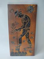 Keramiek wanddecoratie tuinder gemaakt door Achim Gelhard |, Ophalen, Gebruikt, ., Rembserhof