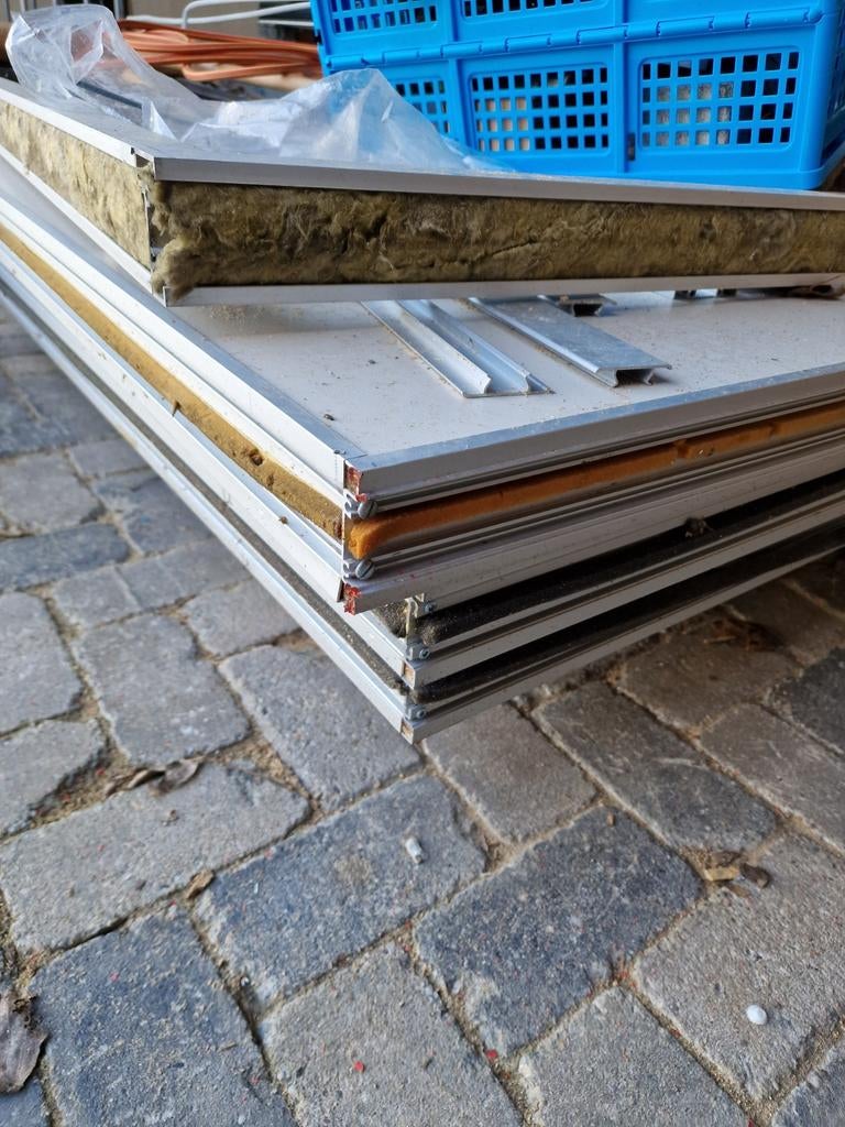 Systeemwanden restant met veschillende kleinere stukken met, Ophalen, Gebruikt