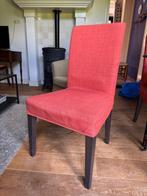 4 met stof beklede eetkamerstoelen, Ophalen, Hout, Gebruikt, Vier
