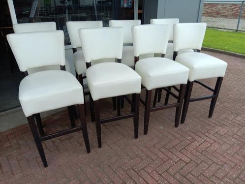 barkrukken-statafels-bierton bartafel, Huis en Inrichting, Barkrukken, Zo goed als nieuw, Hout, Leer, Metaal, 5 krukken of meer