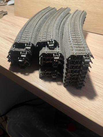 Partij marklin C rails R2 437,5mm 30 graden beschikbaar voor biedingen