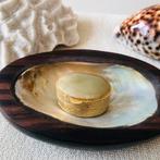 Vintage messing pillendoosje jade steen, Antiek en Kunst, Verzenden