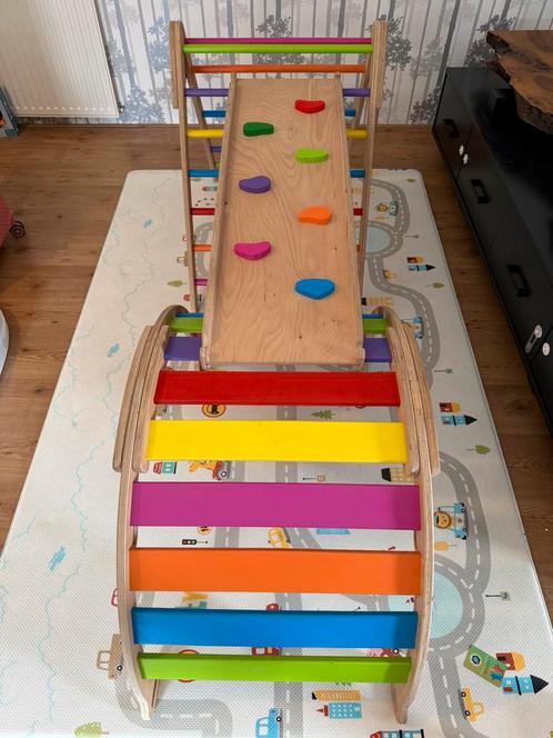 Pikler driehoek - houten montessori, Kinderen en Baby's, Speelgoed | Houten speelgoed, Zo goed als nieuw, Overige typen, Ophalen