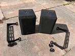 Kleine speakers met ophangbeugels, Overige merken, Gebruikt, Ophalen of Verzenden, Minder dan 60 watt