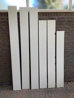 MDF wit gelakte stroken, Doe-het-zelf en Verbouw, Platen en Panelen, Ophalen, Zo goed als nieuw, Overige materialen, Minder dan 20 mm