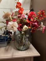 Vaas met bloemen, Huis en Inrichting, Ophalen of Verzenden, Gebruikt, Binnen