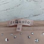 Esqualo Glitterjurk Maat 42, Beige, Maat 42/44 (L), Esqualo, Ophalen of Verzenden