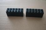 Set van 2 trein gewichten kleur zwart set 2, Verzenden, Gebruikt, Losse stenen, Lego