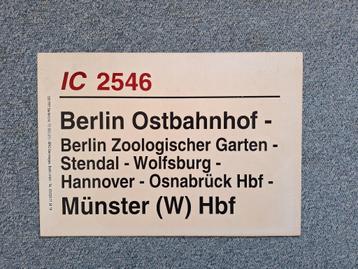 Koersbord IC 2546 Berlin Ostbahnhof - Münster  beschikbaar voor biedingen