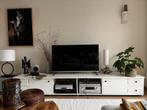 Tv meubel 40x260x46 op wieltjes, wit, Huis en Inrichting, Kasten | Televisiemeubels, Ophalen, Zo goed als nieuw, 200 cm of meer