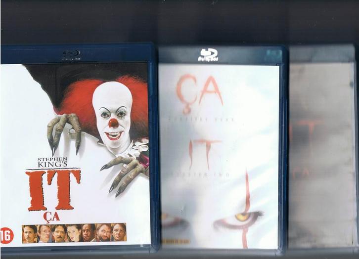 Blu-ray It (1990) + It Part 1 en 2 (€25 inclusief verzendk), Cd's en Dvd's, Blu-ray, Zo goed als nieuw, Horror, Verzenden