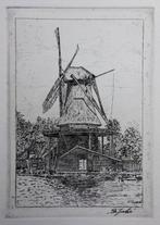 Molen De Jonker Zaandam - Kunstenaar: Nic de Carpentier, Antiek en Kunst, Ophalen of Verzenden