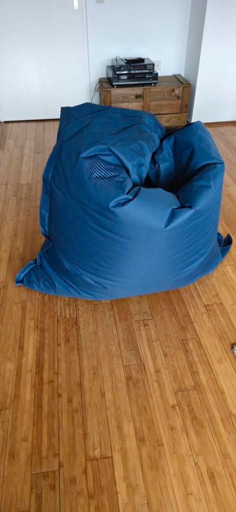 Blauwe Zitzak - Comfortabel en Stijlvol!, Huis en Inrichting, Zitzakken, Gebruikt, Zitzak, Blauw, Ophalen