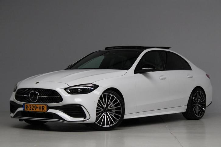 Mercedes-Benz C-klasse 300 AMG Night Pakket | panoramadak |, Auto's, Mercedes-Benz, Bedrijf, Te koop, C-Klasse, 360° camera, ABS