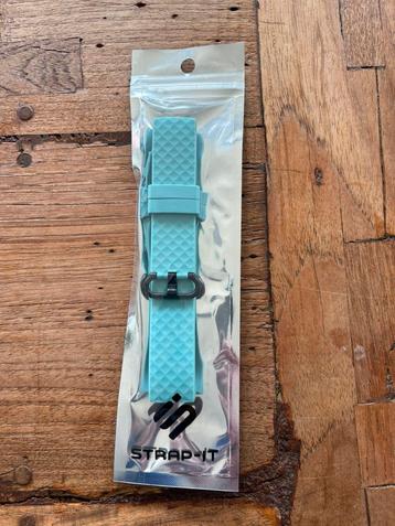 Strap-it Siliconen bandje - Fitbit Charge 3 / 4 - aqua beschikbaar voor biedingen