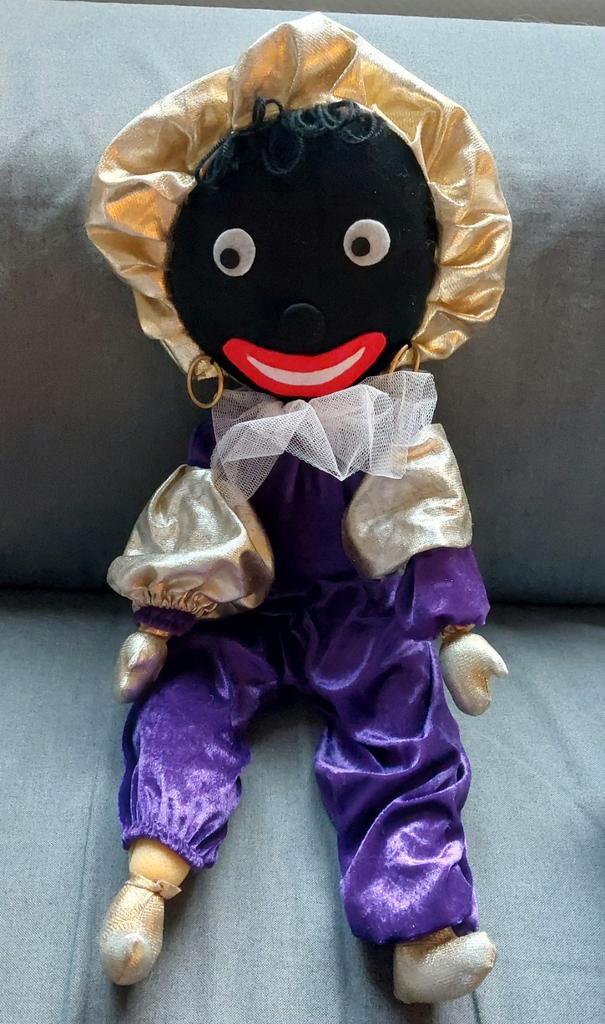 Vintage Etalage Zwarte Piet ( 65 cm), Diversen, Sinterklaas, Ophalen of Verzenden