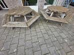 2x Houten Buitentafel - Picknicktafel, Ophalen