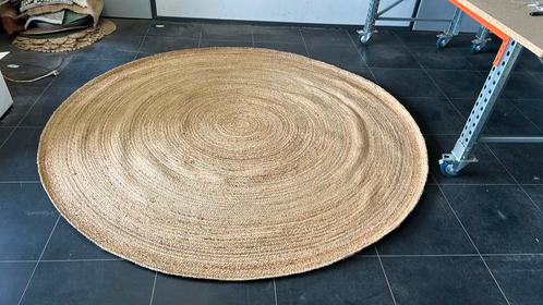 Jute vloerkleed - 240 cm - rond - naturel -#5, Huis en Inrichting, Stoffering | Tapijten en Kleden, Nieuw, 200 cm of meer, 200 cm of meer