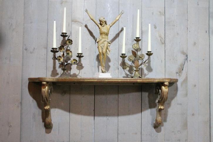 Oude wandconsole, Antiek en Kunst, Antiek | Woonaccessoires, Ophalen of Verzenden