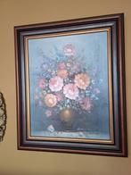Bloemmotief olieverf schilderij, Ophalen of Verzenden