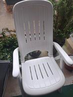 Stevige witte standen stoel, Allibert, Tuin en Terras, Ophalen, Gebruikt, Kunststof