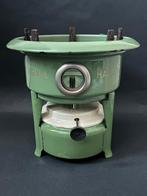 1-Pits Reseda Groen Haller Petroleumstel, Antiek en Kunst, Antiek | Emaille, Ophalen of Verzenden