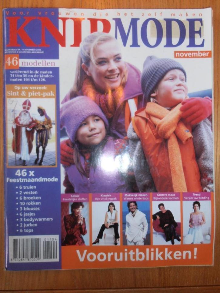 Knipmode november 2004, Hobby en Vrije tijd, Kledingpatronen, Zo goed als nieuw, Vrouw, Knipmode, Ophalen of Verzenden