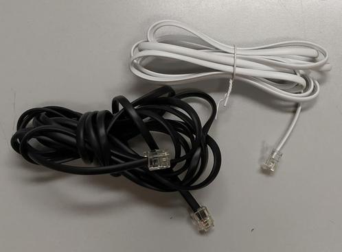 Te Koop: Telefoonkabels met RJ11 stekkers., Telecommunicatie, Vaste telefoons | Niet Draadloos, Gebruikt, Ophalen of Verzenden
