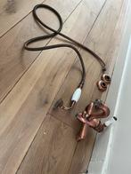 Koperen badkraan met losse spoelkraan, Ophalen of Verzenden, Gebruikt