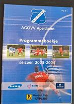 AGOVV- Sparta 2003/2004, Verzamelen, Ophalen of Verzenden, Zo goed als nieuw, Overige binnenlandse clubs, Boek of Tijdschrift
