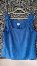 Edgar Vos Top Lavendel/Blauw Maat 44, Kleding | Dames, Blauw, Maat 42/44 (L), Zo goed als nieuw, Zonder mouw