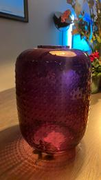 Roze Vaas met Reliëf - Nieuw!, Huis en Inrichting, Woonaccessoires | Vazen, Nieuw, Ophalen of Verzenden, Glas, Minder dan 50 cm