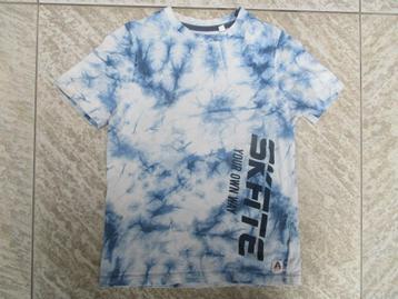 T-shirt wit / blauw maat 134 C&A shirt korte mouwen beschikbaar voor biedingen