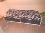 Bed en kast, type ODDA van Ikea, Ophalen, 90 cm, Eenpersoons, Wit
