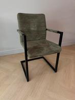 Leen Bakker Lizzy Eetkamerstoel - Groen, Huis en Inrichting, Stoelen, Ophalen, Overige kleuren, Zo goed als nieuw, Metaal